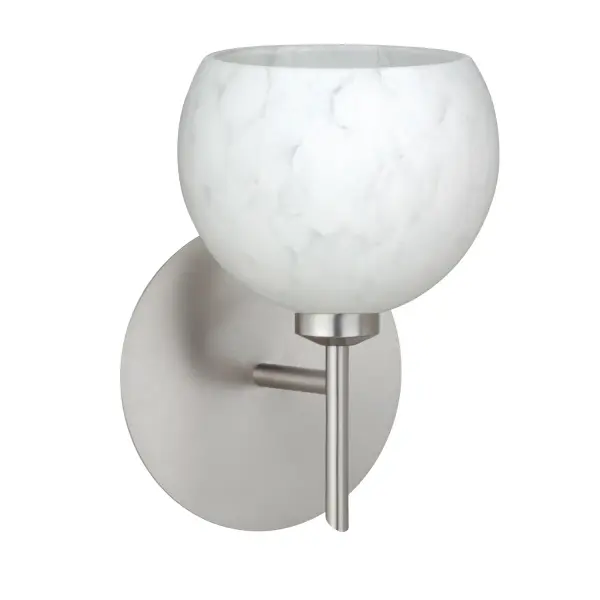 The Palla 5 Carrera combines artisan-blown glass with a sophisticated frosted finish, delivering soft white ambient light. Its compact orb design and handcrafted quality make it ideal for intimate spaces requiring refined illumination.