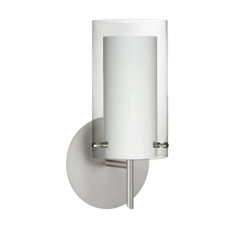 Pahu 4 Clear/Opal Wall Sconce - Image 1