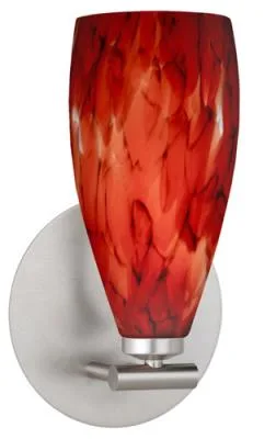 Karli One-Light Wall Sconce in Satin Nickel