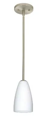 Riva One-Light Pendant in Satin Nickel