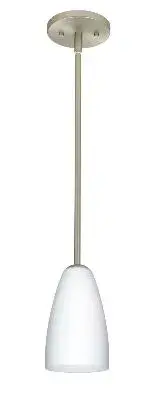 Riva One-Light Pendant in Satin Nickel