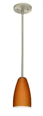 The Riva mini pendant delivers refined style in a compact 5-inch profile. Its satin nickel finish and clean lines make it versatile for modern and transitional interiors, ideal for task lighting over counters or as accent lighting in smaller rooms.