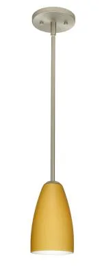 Riva One-Light Pendant in Satin Nickel