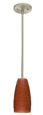 Tao One-Light Pendant in Satin Nickel
