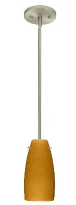 Tao One-Light Pendant in Satin Nickel