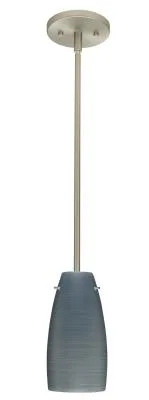 Tao One-Light Pendant in Satin Nickel