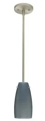 Tao One-Light Pendant in Satin Nickel