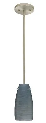 Tao One-Light Pendant in Satin Nickel