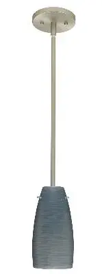 The Tao pendant delivers minimalist style in a compact 5-inch profile. Its satin nickel finish and glass shade create a refined look ideal for task lighting or grouped installations over islands and counters.