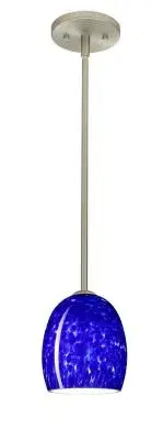 Lucia One-Light Pendant in Satin Nickel