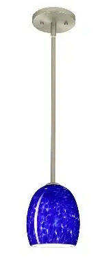 Lucia One-Light Pendant in Satin Nickel
