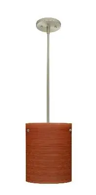 Tamburo One-Light Pendant in Satin Nickel