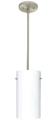 Tondo One-Light Pendant in Satin Nickel