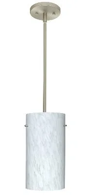 Tondo One-Light Pendant in Satin Nickel