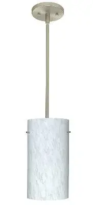Tondo One-Light Pendant in Satin Nickel