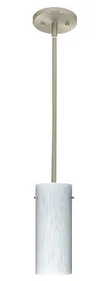 Stilo One-Light Pendant in Satin Nickel