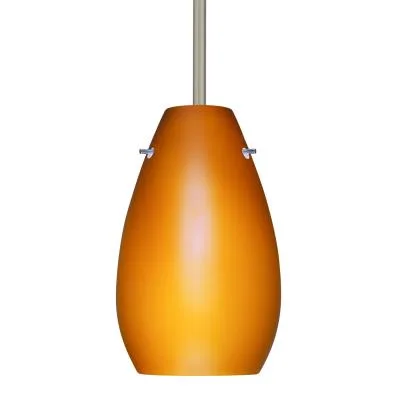 Pera One-Light Pendant in Satin Nickel
