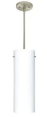 Tondo One-Light Pendant in Satin Nickel
