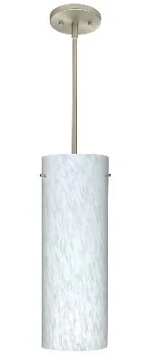 Tondo One-Light Pendant in Satin Nickel