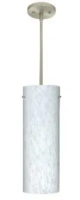 Tondo One-Light Pendant in Satin Nickel