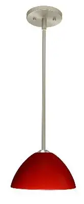 Tessa One-Light Pendant in Satin Nickel