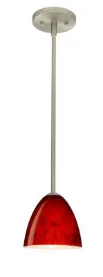 Vila One-Light Pendant in Satin Nickel