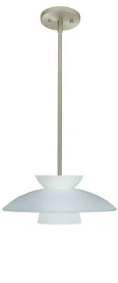 Trilo One-Light Pendant in Satin Nickel