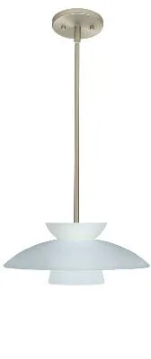 Trilo One-Light Pendant in Satin Nickel