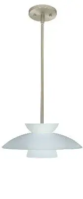 Trilo One-Light Pendant in Satin Nickel
