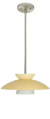 Trilo One-Light Pendant in Satin Nickel
