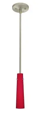The Camino pendant offers a refined contemporary aesthetic with its satin nickel finish and glass shade. Its compact single-light design makes it ideal for task lighting or creating visual interest in smaller spaces.