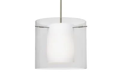 Pahu One-Light Pendant in Satin Nickel