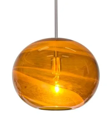 Geno One-Light Pendant in Satin Nickel