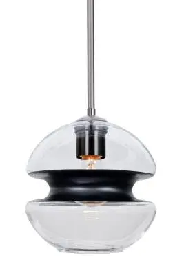 Hula 8 One-Light Pendant in Satin Nickel