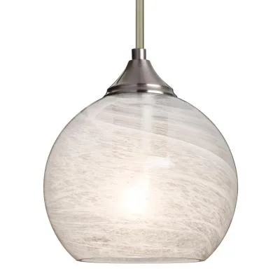 Jilly Stem Pendant in Satin Nickel