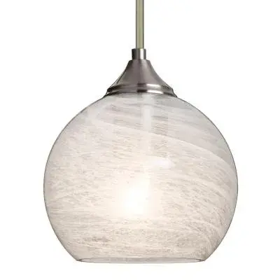Jilly Stem Pendant in Satin Nickel