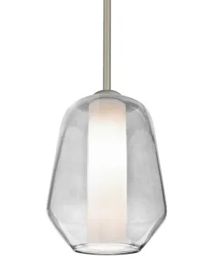 Link LED Pendant in Satin Nickel