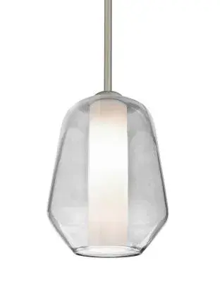 Link LED Pendant in Satin Nickel