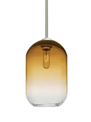 The Omega 12 pendant delivers clean, modern styling with a sophisticated satin nickel finish that complements both contemporary and transitional interiors. Its medium scale makes it ideal for kitchen islands and dining areas.