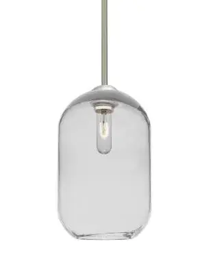 Omega 12 Pendant Light in Satin Nickel