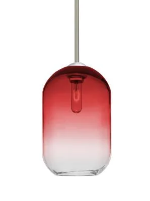 Omega 12 One-Light Pendant in Satin Nickel