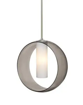 Plato One-Light Pendant in Satin Nickel