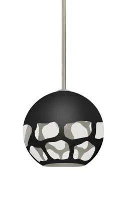 Rocky One-Light Pendant in Satin Nickel