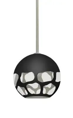 Rocky One-Light Pendant in Satin Nickel