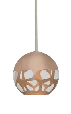 Rocky One-Light Pendant in Satin Nickel