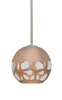 Rocky One-Light Pendant in Satin Nickel