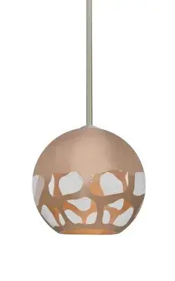 Rocky One-Light Pendant in Satin Nickel