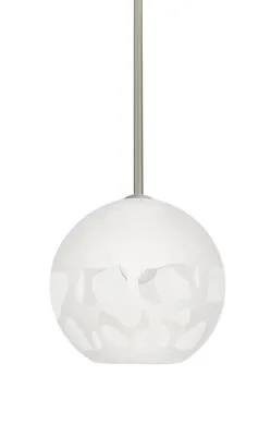 Rocky One-Light Pendant in Satin Nickel