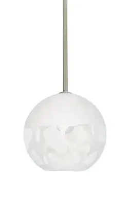 Rocky One-Light Pendant in Satin Nickel