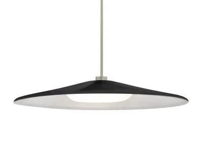 Swan LED Pendant in Satin Nickel
